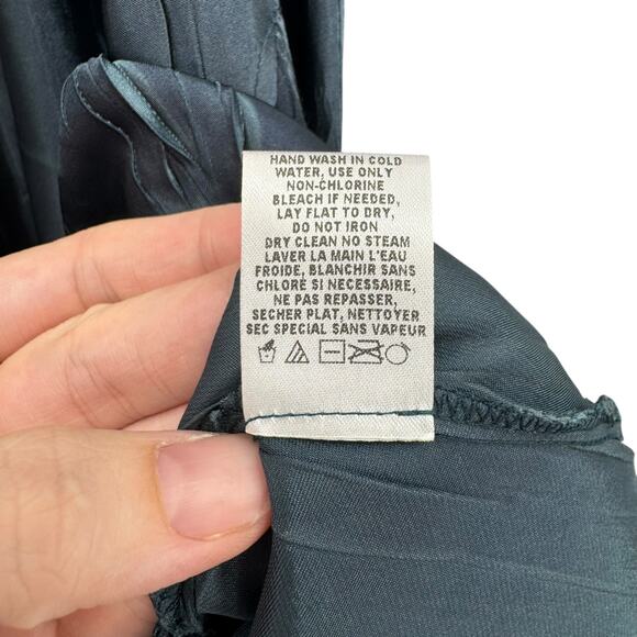 Komarov Textured Crinkle Charmeuse Chiffon Jeweled Fit & Flare Cocktail Dress - Picture 14 of 14